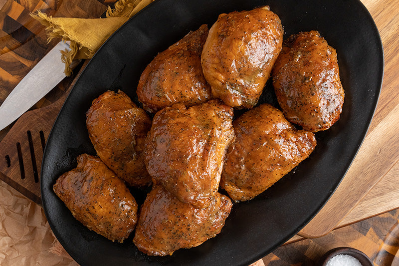 Smoked HoneyMustard Chicken Thighs