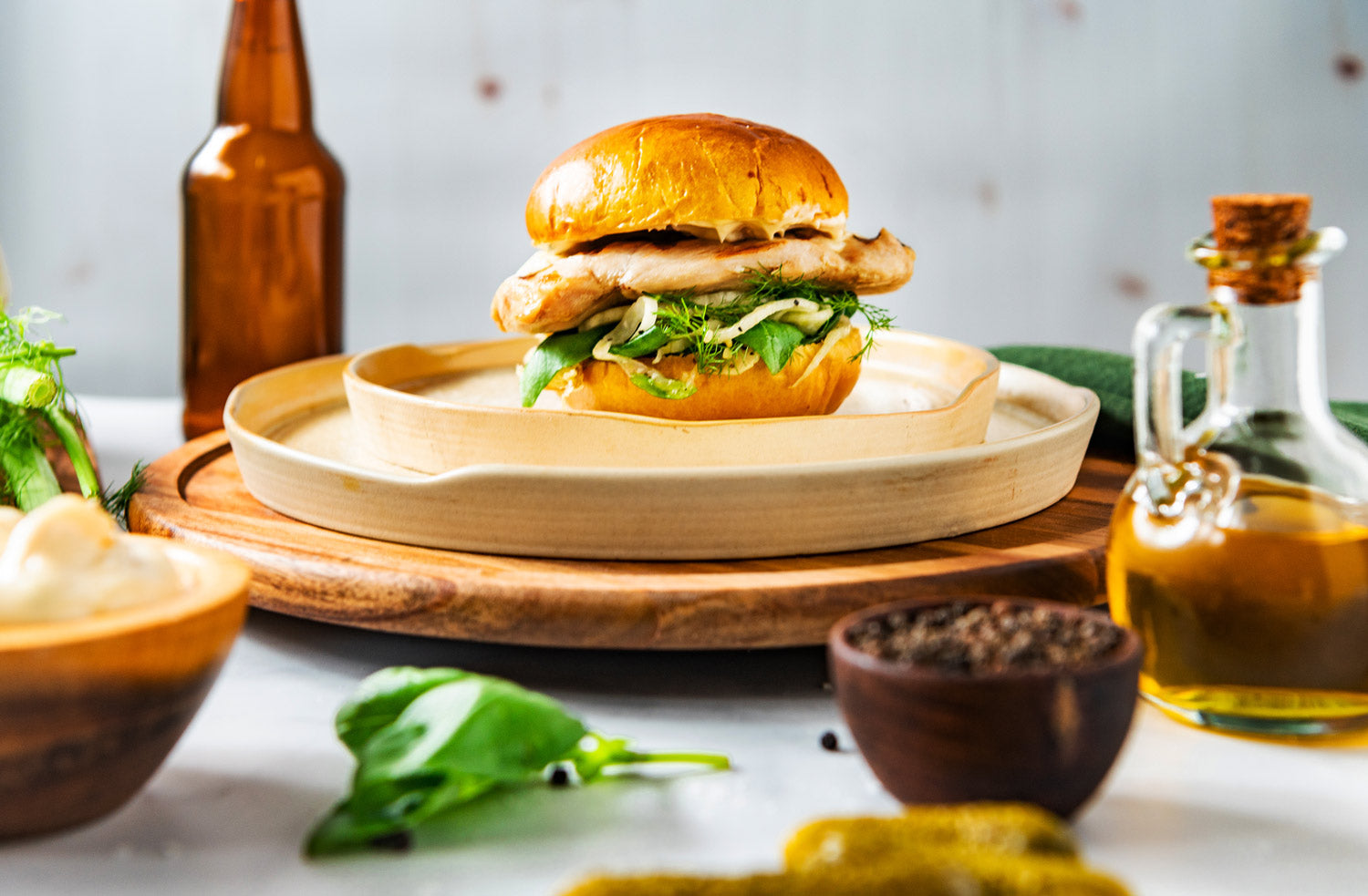 Grilled Chicken Caesar Sandwiches Recipe