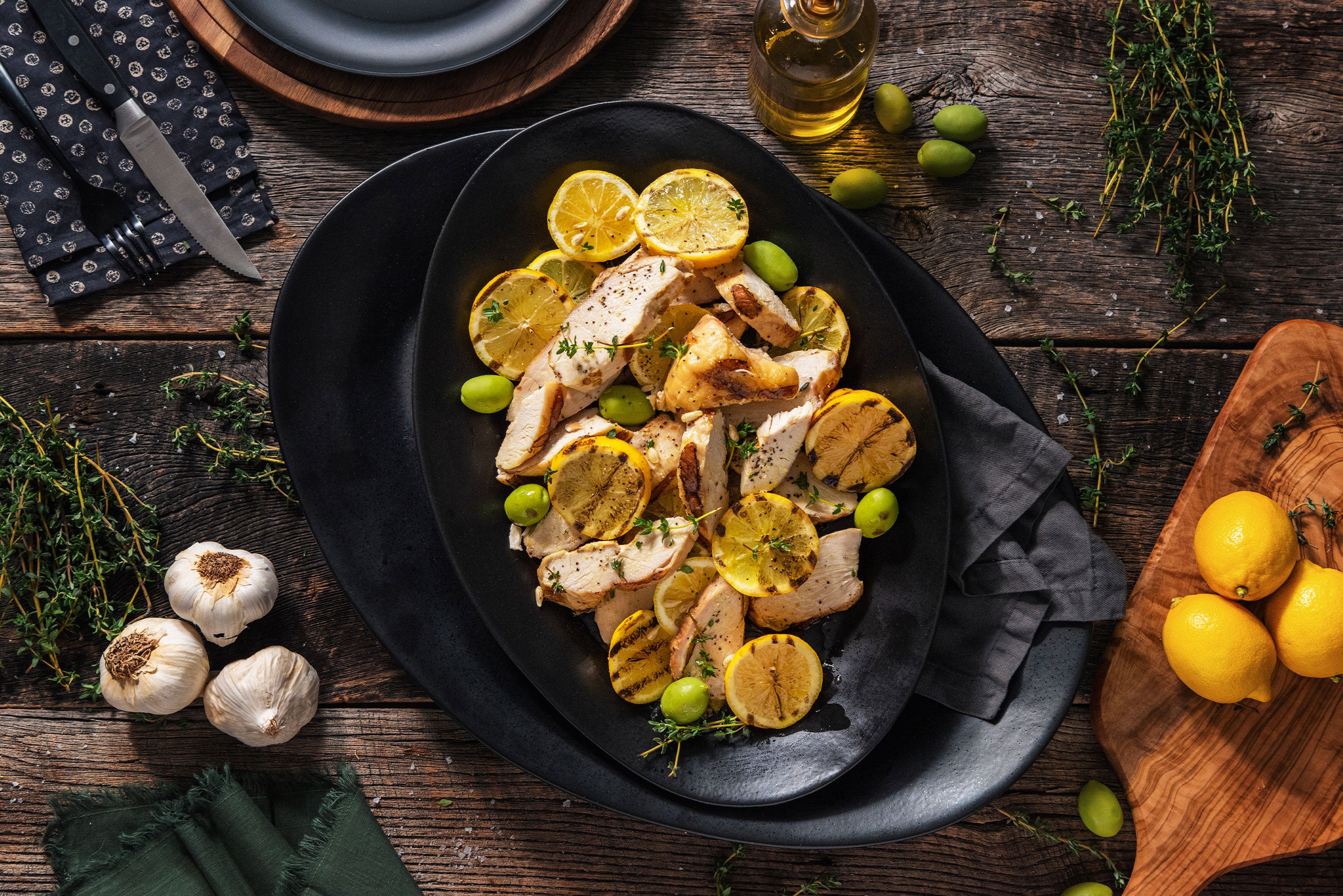 Grilled Chicken with Lemon & Thyme Recipe