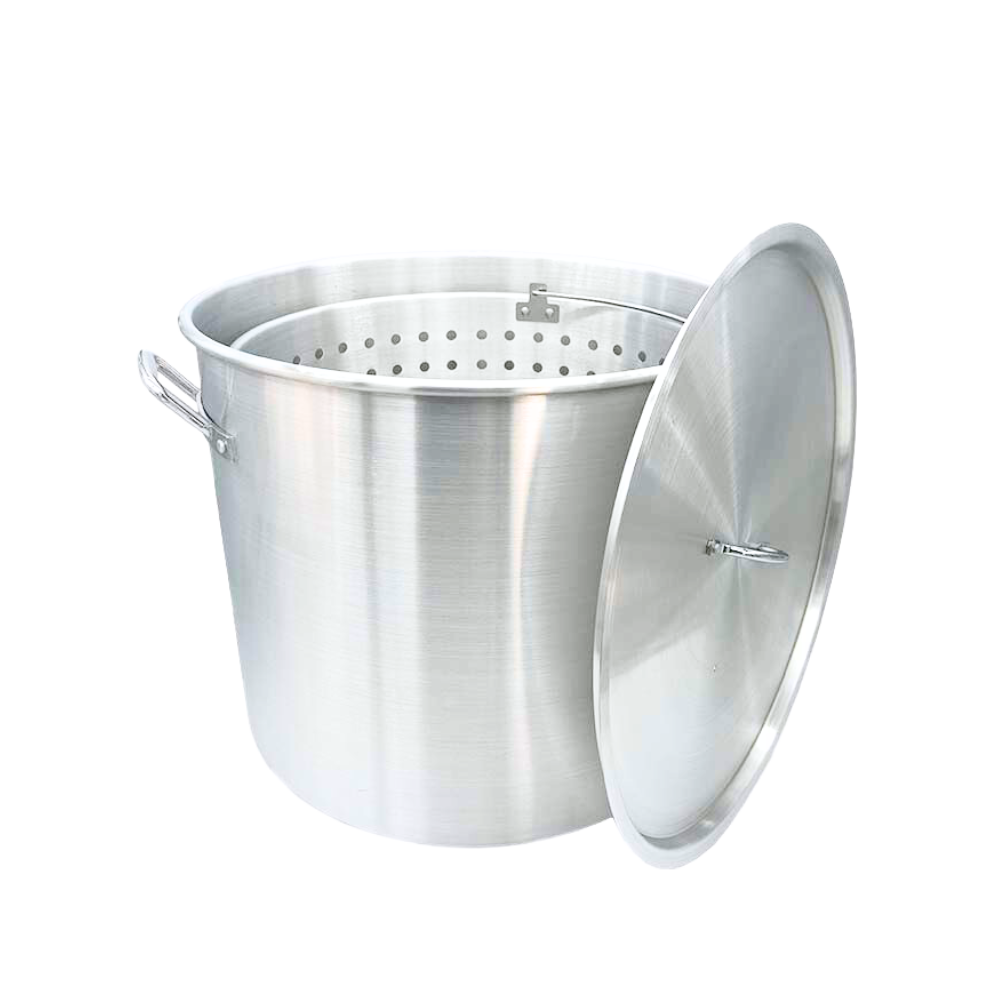 Nexgrill 42 Qt. Aluminum Pot with Strainer Basket and Lid 