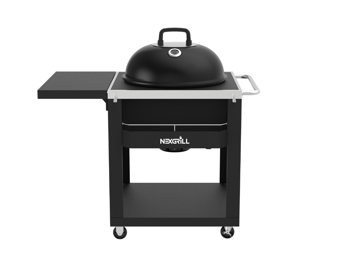 Charcoal Kettle with Cart and Side Table | Nexgrill