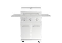3 Burner Liquid Propane Gas Grill in Stainless Steel