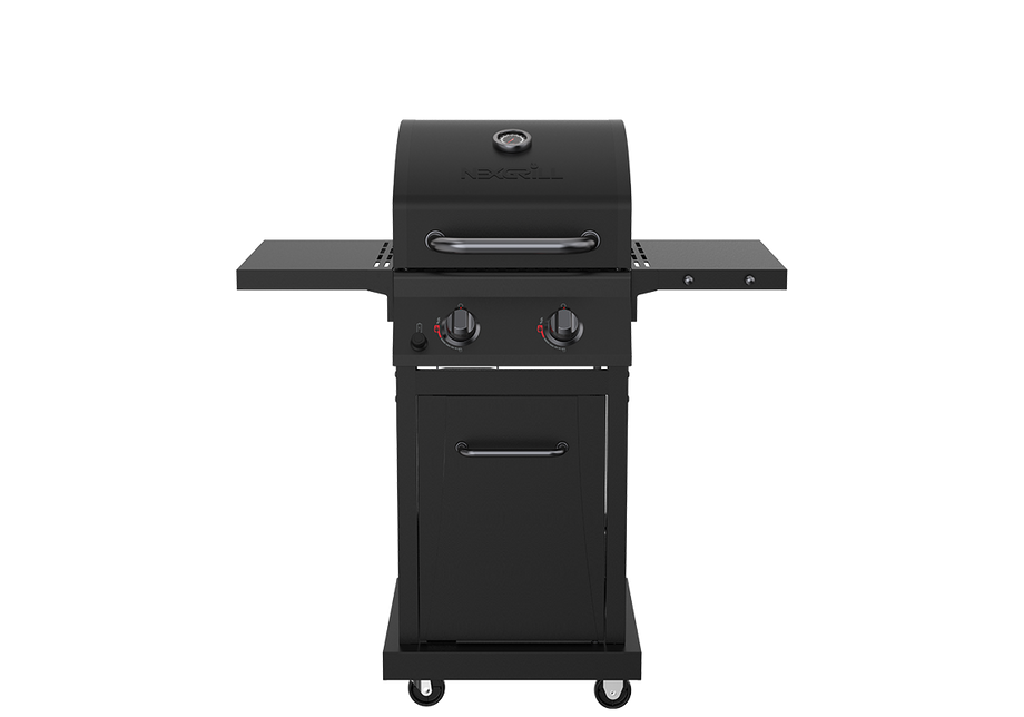 2 Burner Liquid Propane Gas Grill in Black