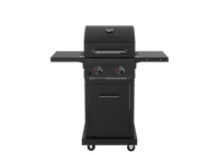 2 Burner Liquid Propane Gas Grill in Black