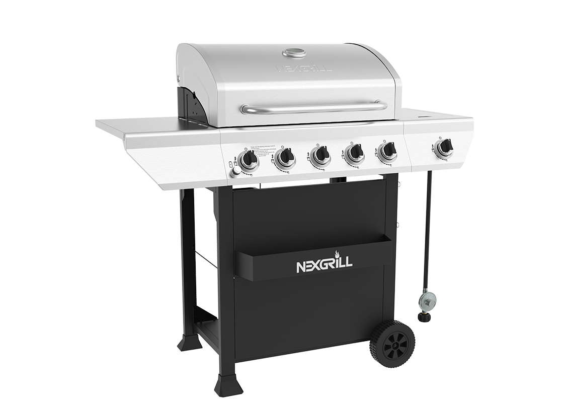 5 Burner Grill with Stainless Steel Side Burner Nexgrill