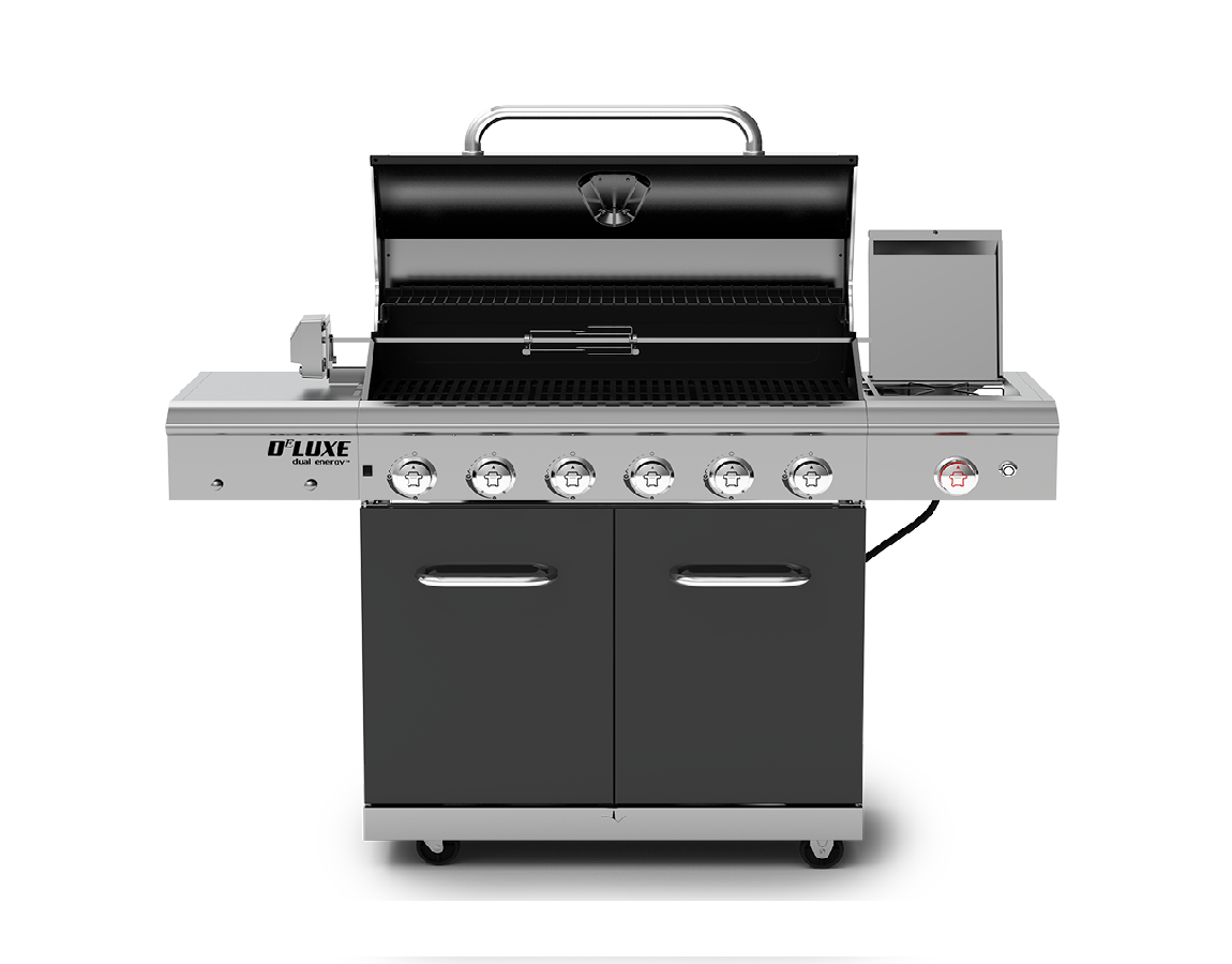 Deluxe 6-Burner Gas Grill with Infrared Searing Side Burner | Nexgrill
