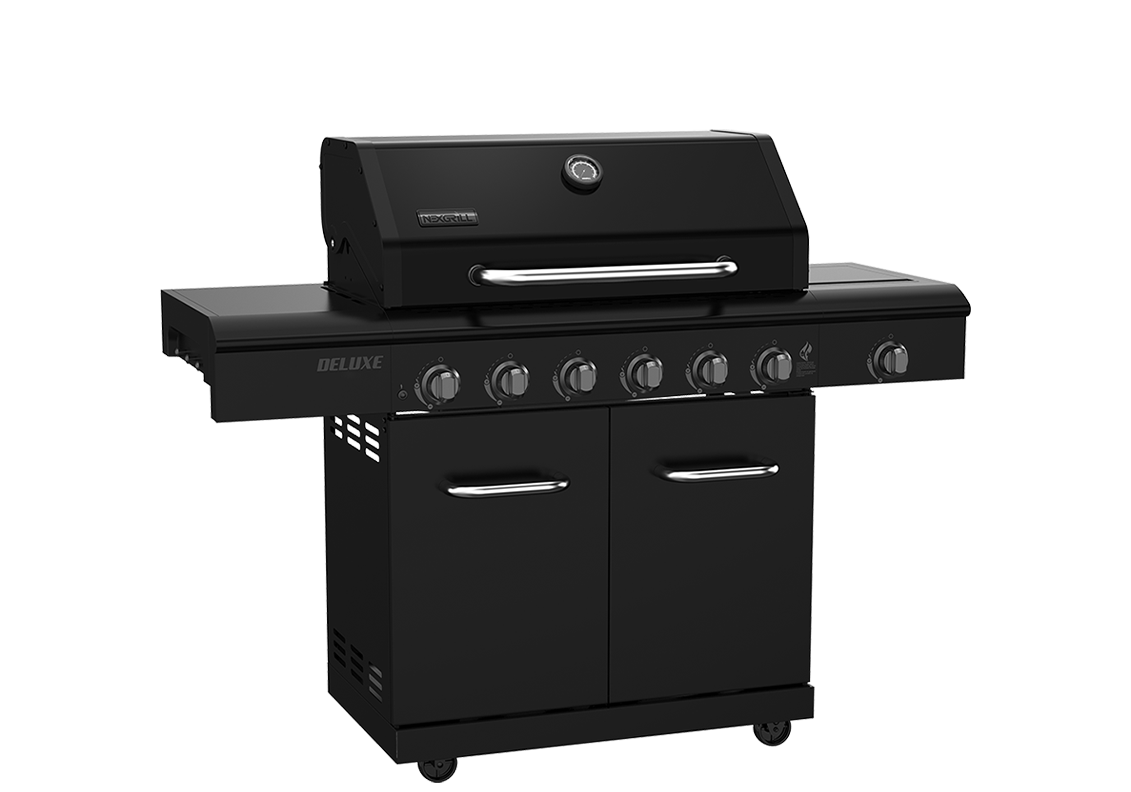 Deluxe 7 Burner Gas Grill with Stainless Steel Side Burner Nexgrill