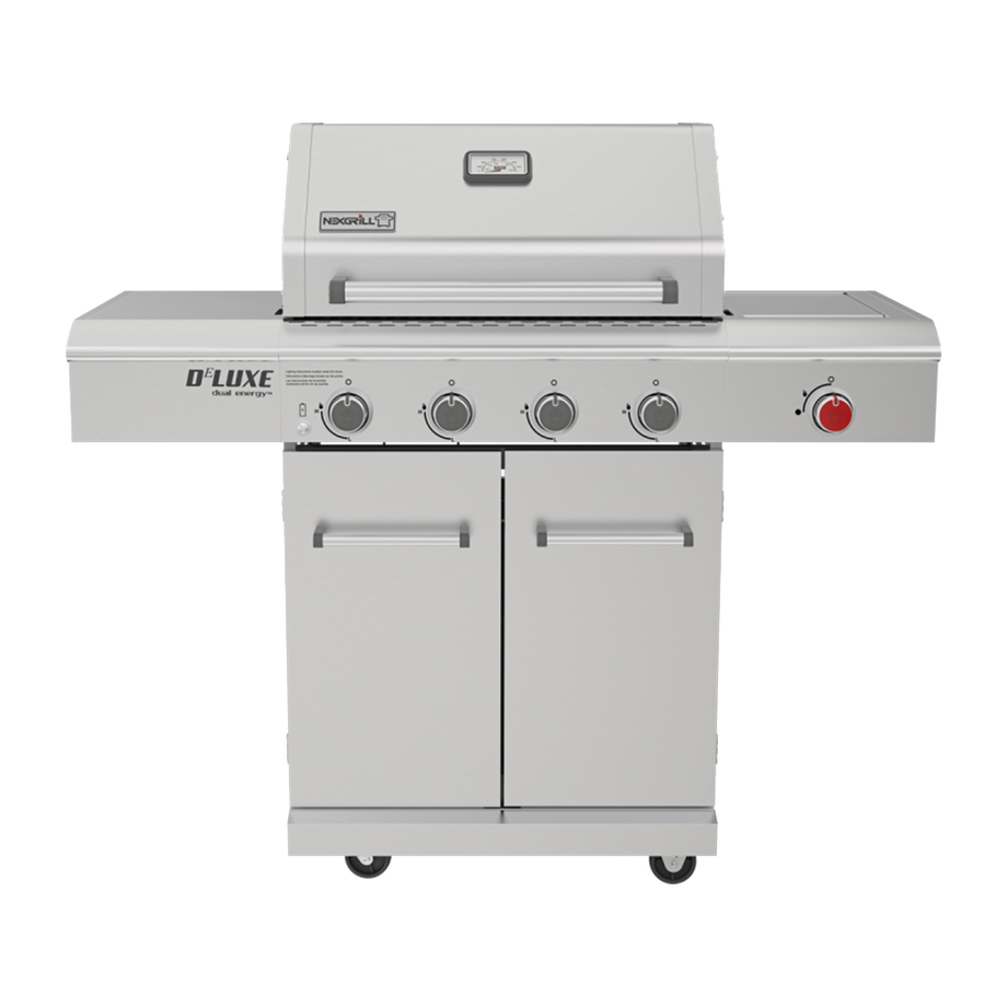 Deluxe 4-Burner Gas Grill with Searing Side Burner | Nexgrill