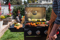 3-Burner Gas Grill with Side Shelves
