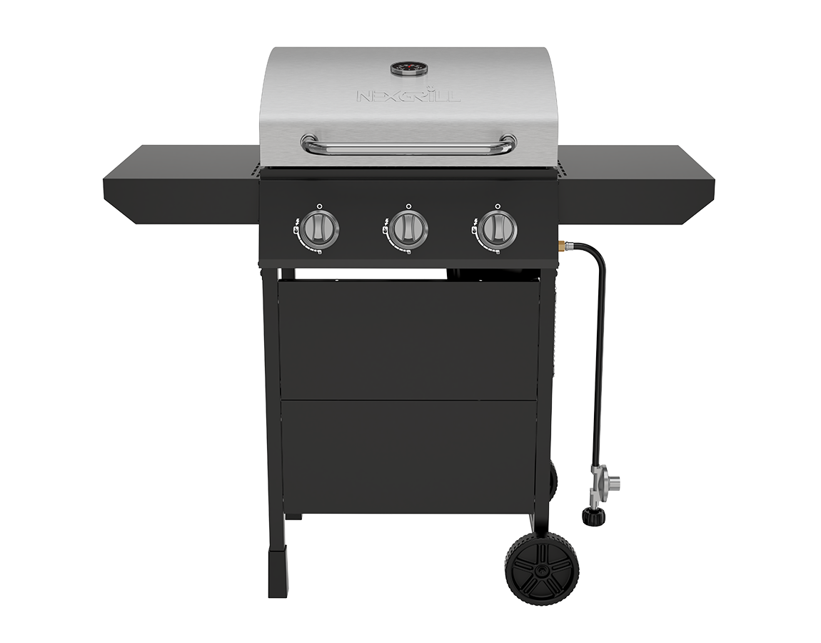 3-Burner Gas Grill with Side Shelves Nexgrill