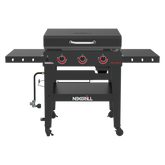 Daytona™ 3-Burner Propane Gas Grill with Griddle Top in Black