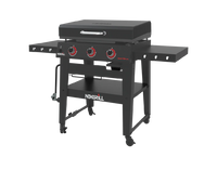 Daytona™ 3-Burner Propane Gas Grill with Griddle Top in Black