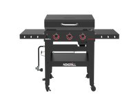 Daytona™ 3-Burner Propane Gas Grill with Griddle Top in Black