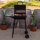 17.5" Charcoal Barrel Grill with Side Shelf