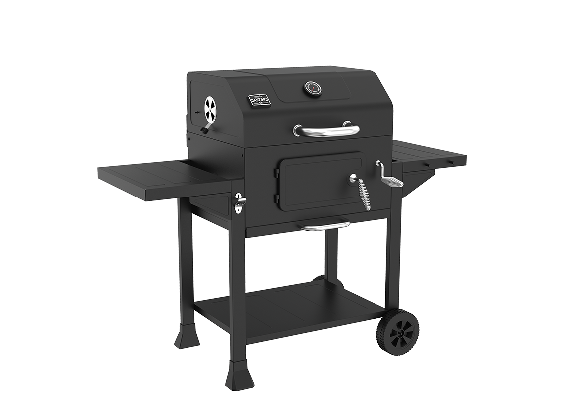 Nexgrill Oakford Homestead 24 Heavy Duty Charcoal Grill in Black