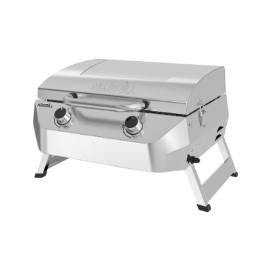 2-Burner Stainless Steel Portable Gas Grill