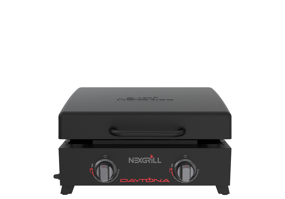 Daytona™ 2 Burner Propane Gas Griddle in Black with PVC Cover
