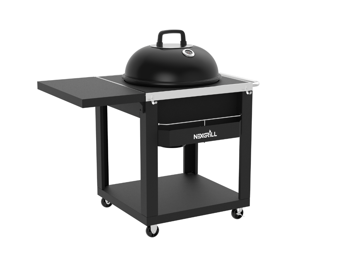 Charcoal Kettle with Cart and Side Table | Nexgrill