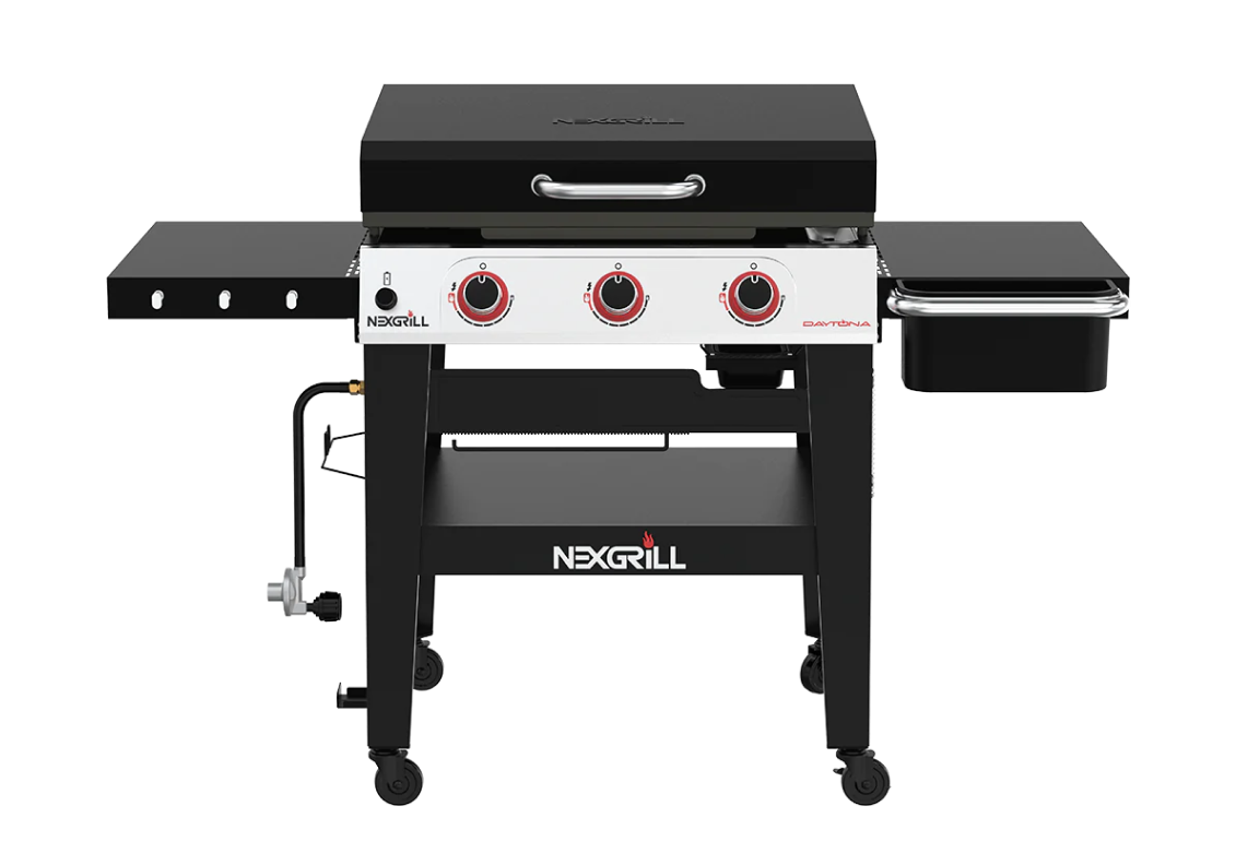 Daytona 3 Burner Propane Gas Grill with Griddle Top Nexgrill