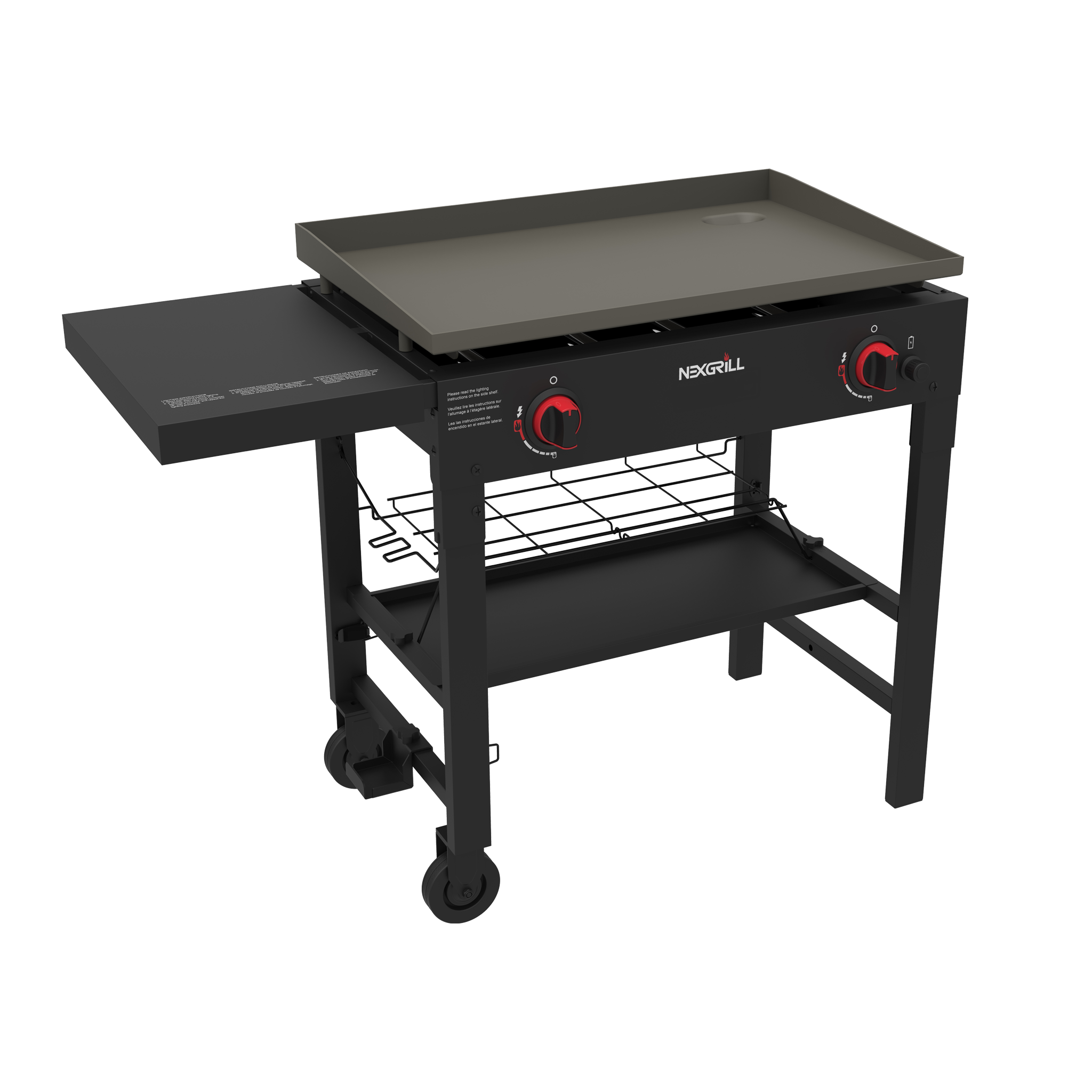 2 Burner Propane Gas Grill with Griddle Top with 19 000 BTUs Nexgrill