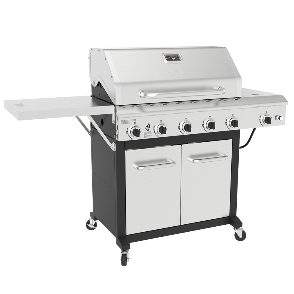 Discontinued 3-in-1 Stainless Five Burner Gas Grill
