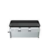 2-Burner Portable Propane Gas Grill with Griddle Top