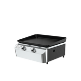 2-Burner Portable Propane Gas Grill with Griddle Top