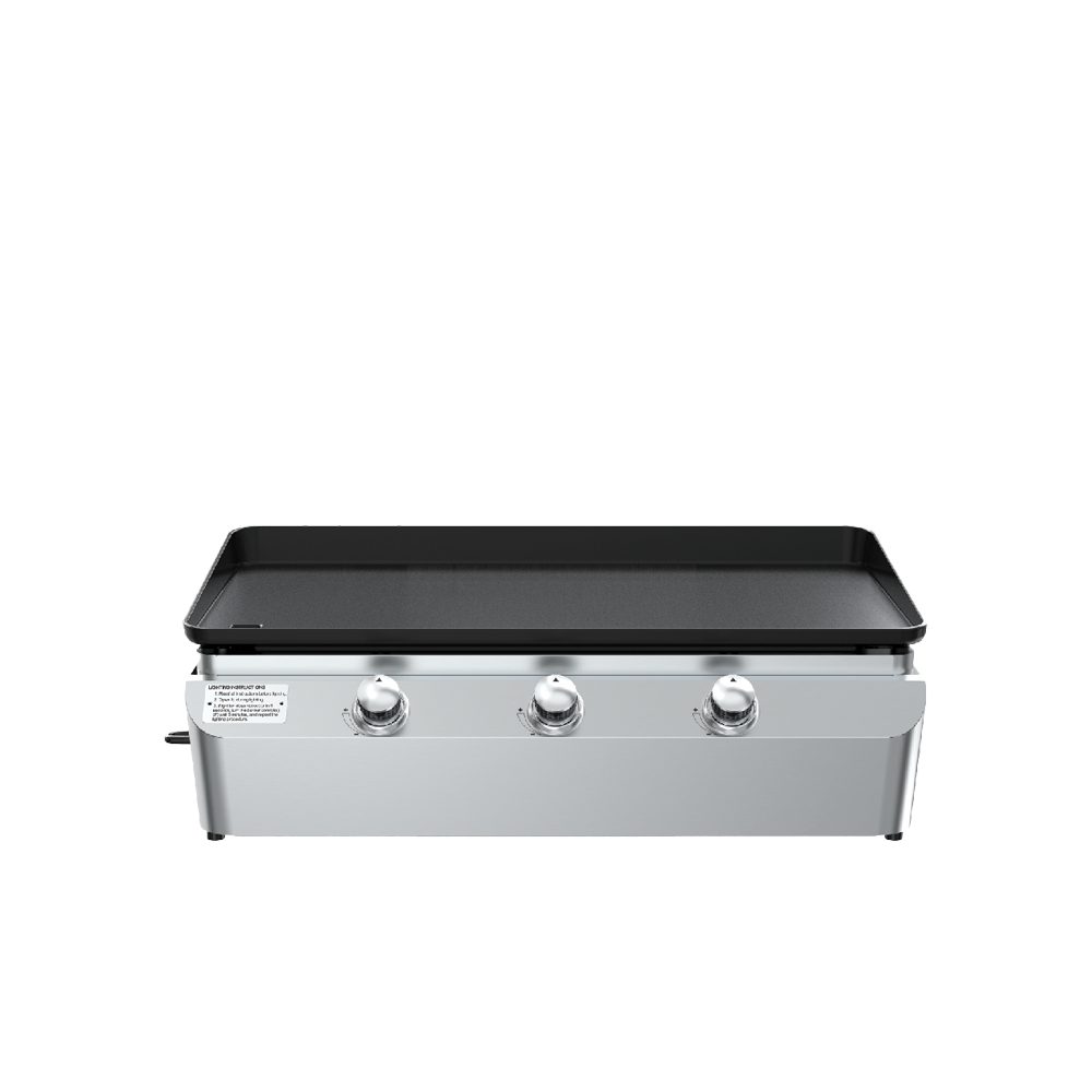3-Burner Portable Gas Grill Griddle Top