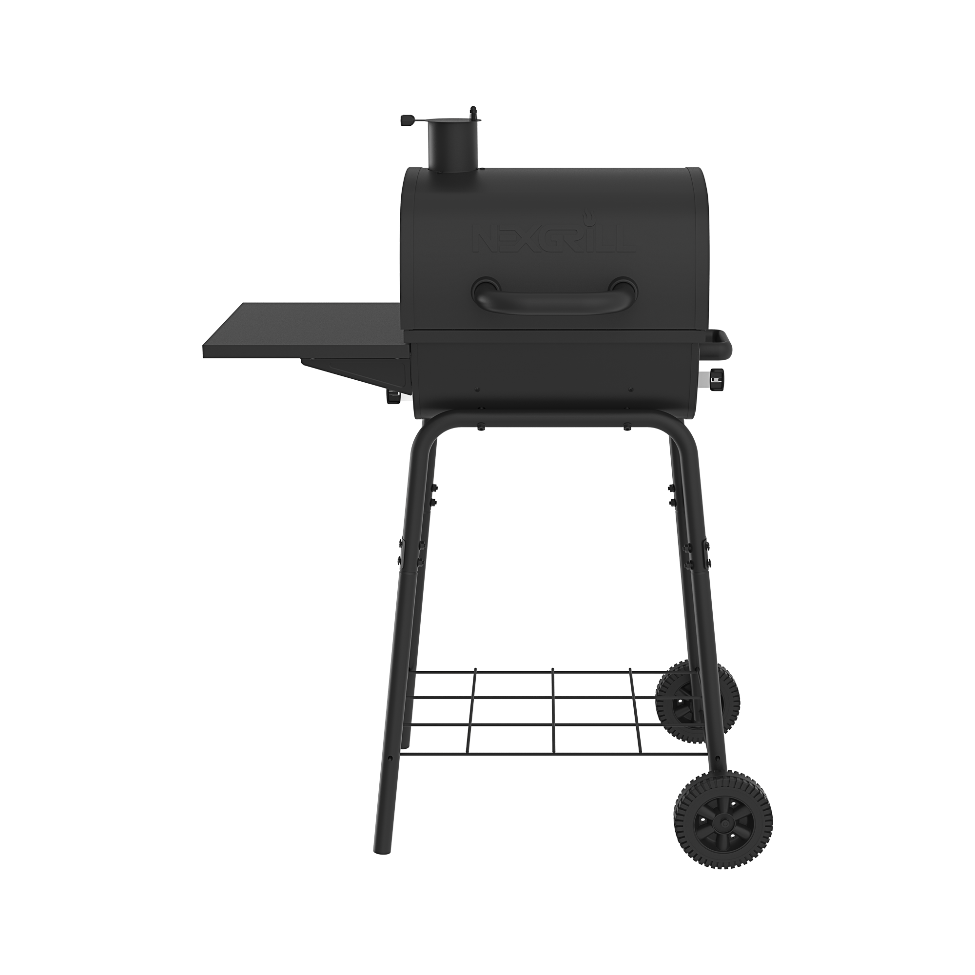 17.5 Charcoal Barrel Grill with Side Shelf