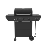 3-Burner Gas Grill in Black with Side Burner