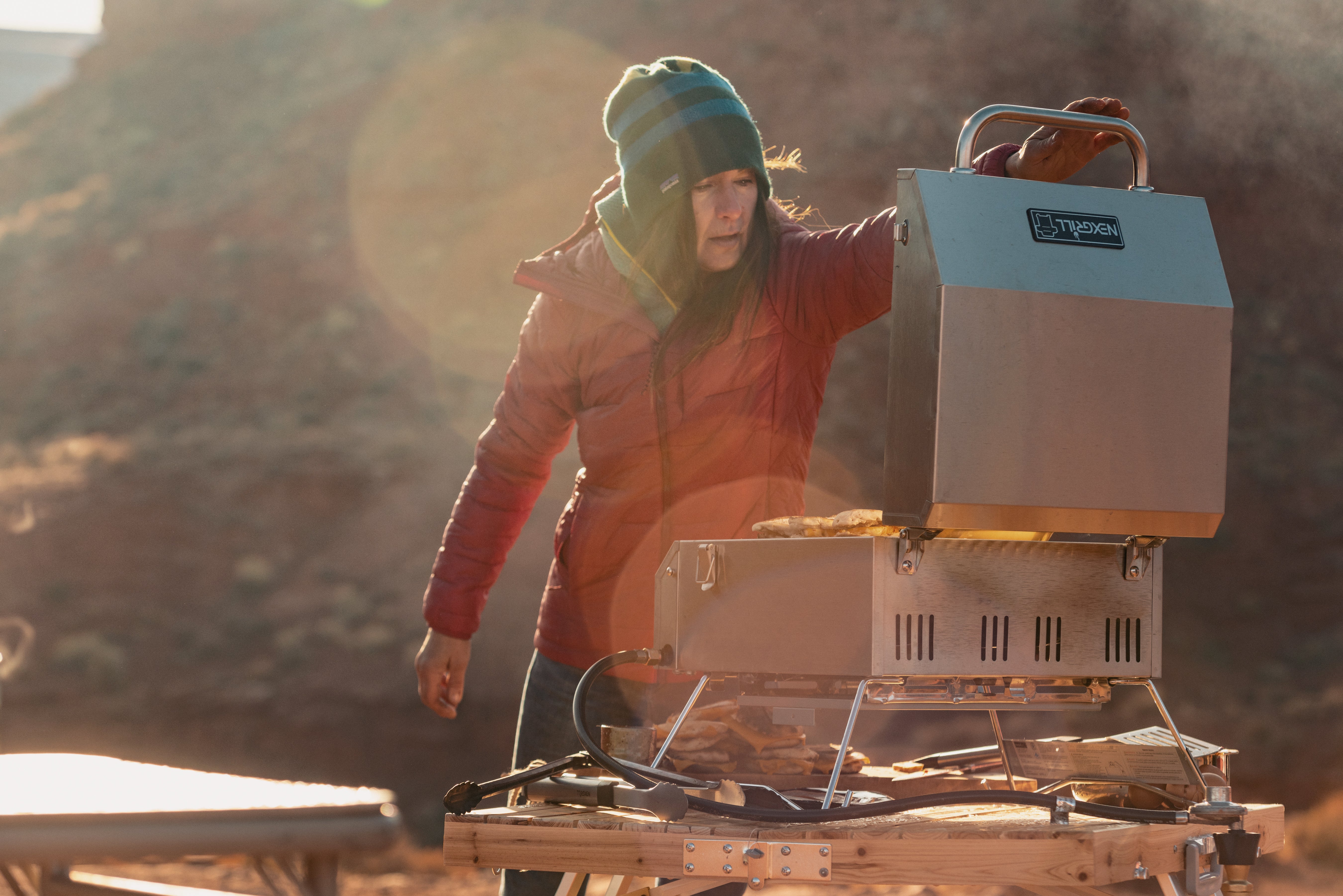 Brittany Griffith grilling 