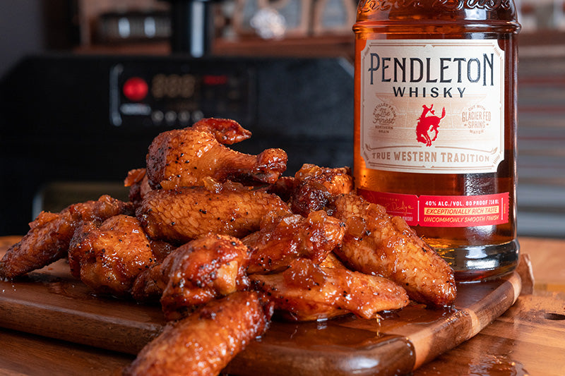 Smoked Chicken Wings with Pendleton® Whisky Sauce
