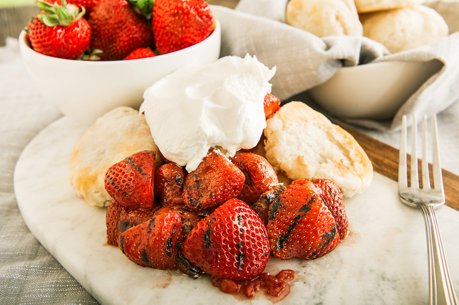Grilled Strawberry Shortcake