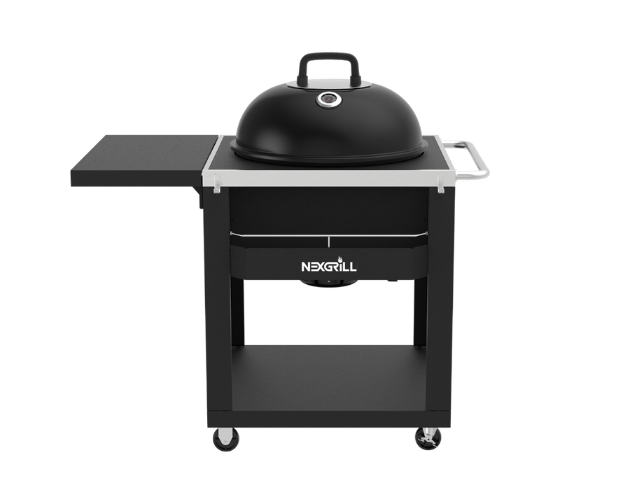 Charcoal Kettle with Cart and Side Table