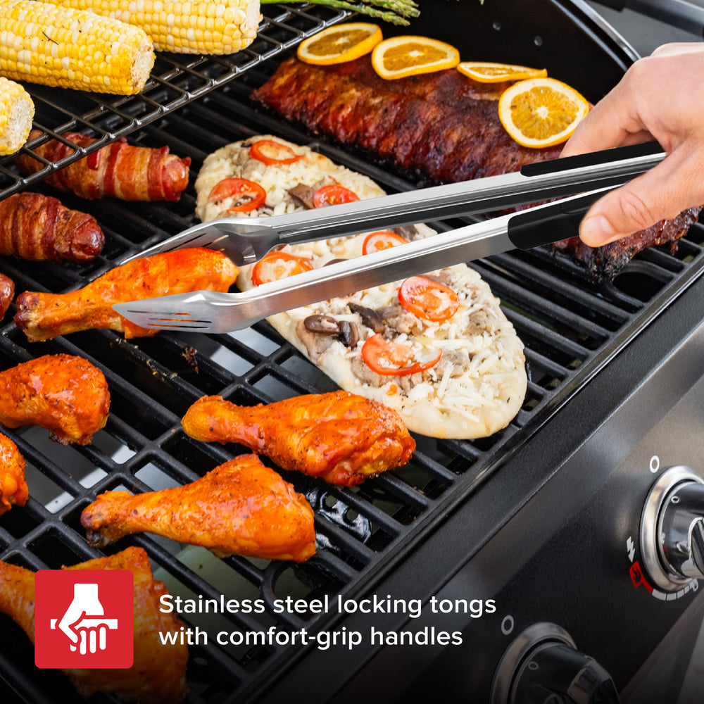 4 PC Grill Stainless Steel Tool Set