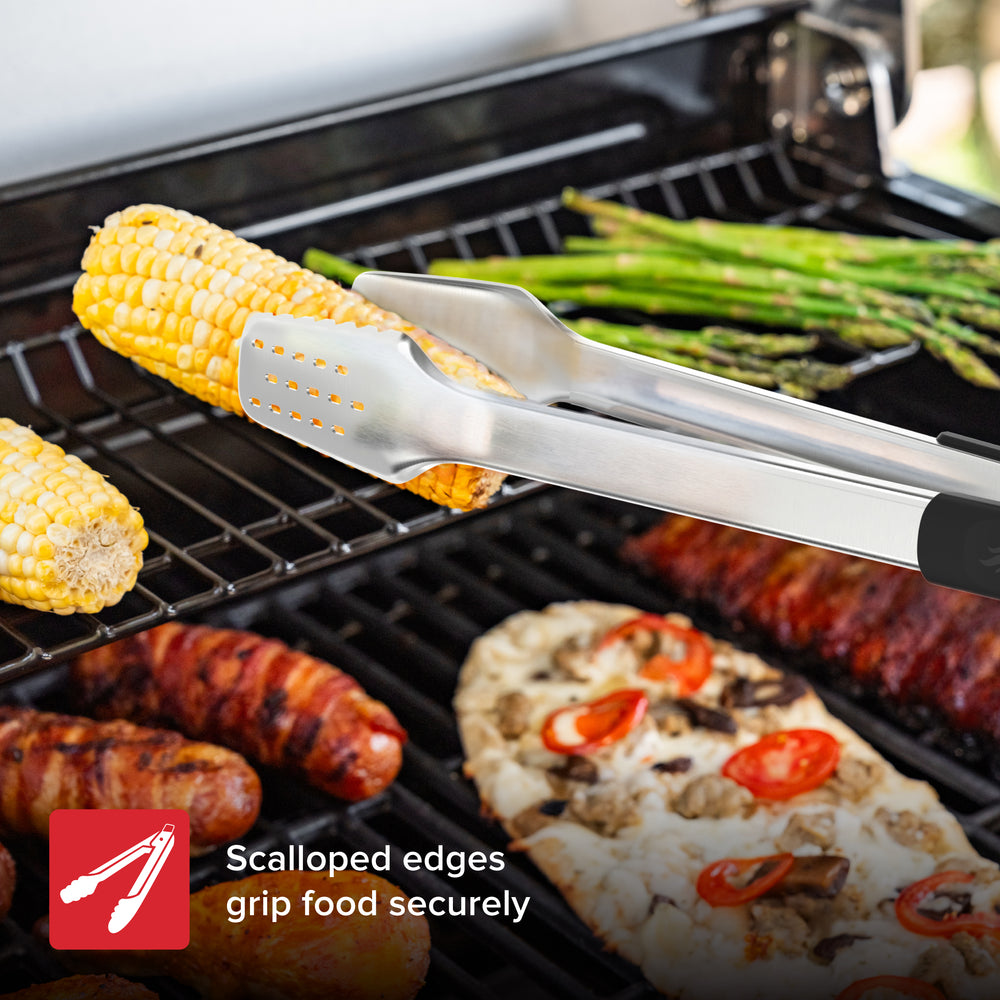 17 in. Stainless Steel Grill and Griddle Locking Tongs