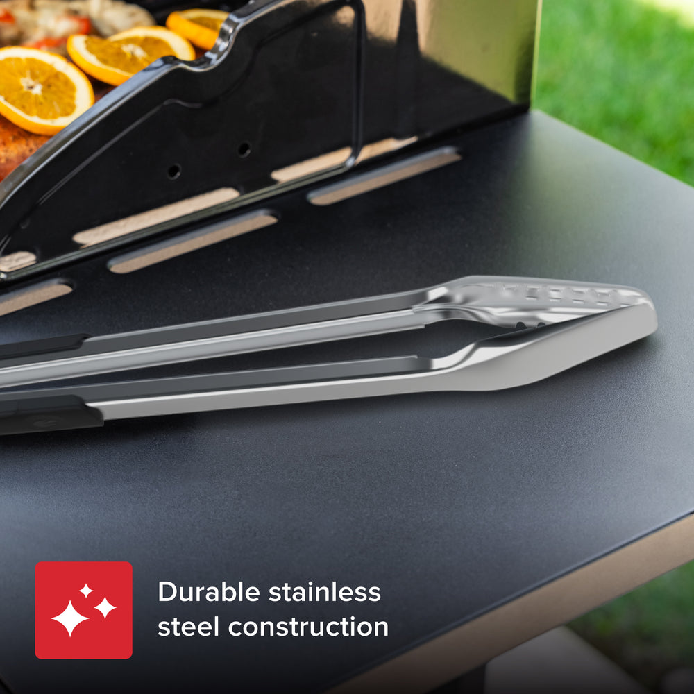 17 in. Stainless Steel Grill and Griddle Locking Tongs