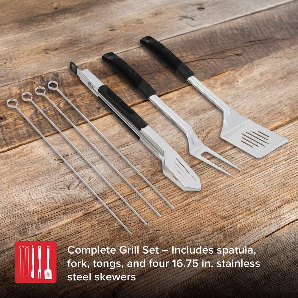 7 PC Grill Stainless Steel Tool Set