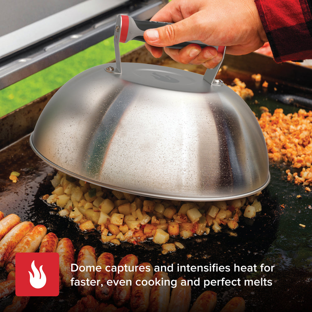 Daytona 12 in. Stainless Steel Outdoor Kitchen Griddle Dome