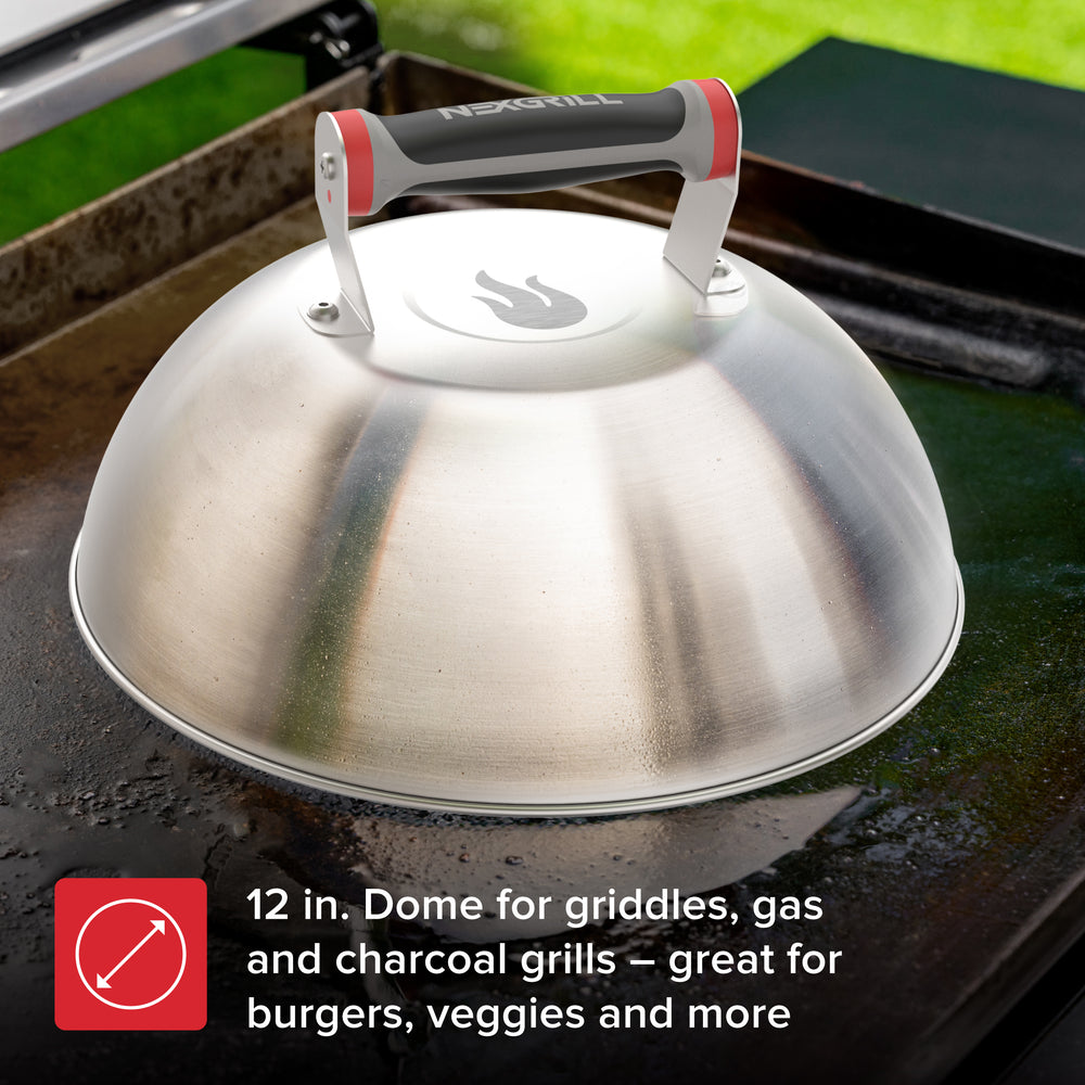 Daytona 12 in. Stainless Steel Outdoor Kitchen Griddle Dome