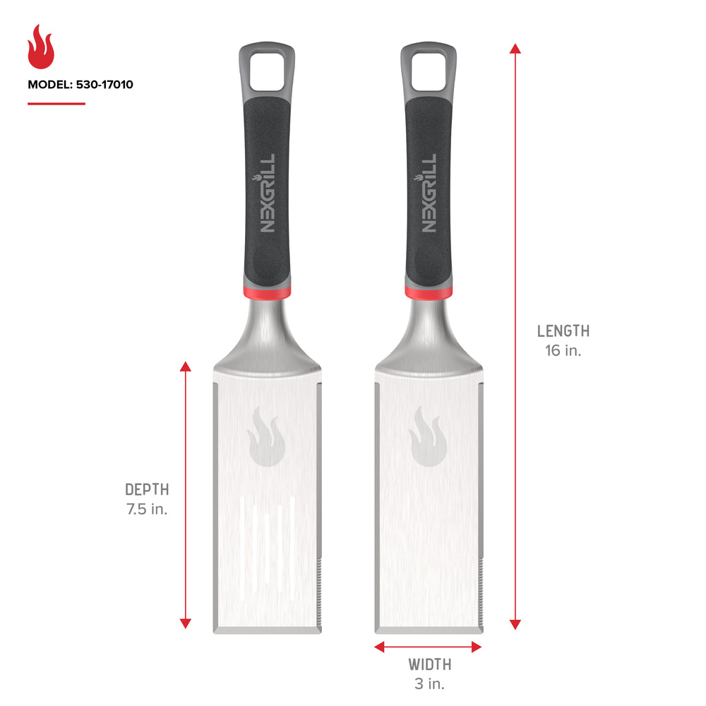 Daytona 2 Pcs Stainless Steel Griddle Spatula