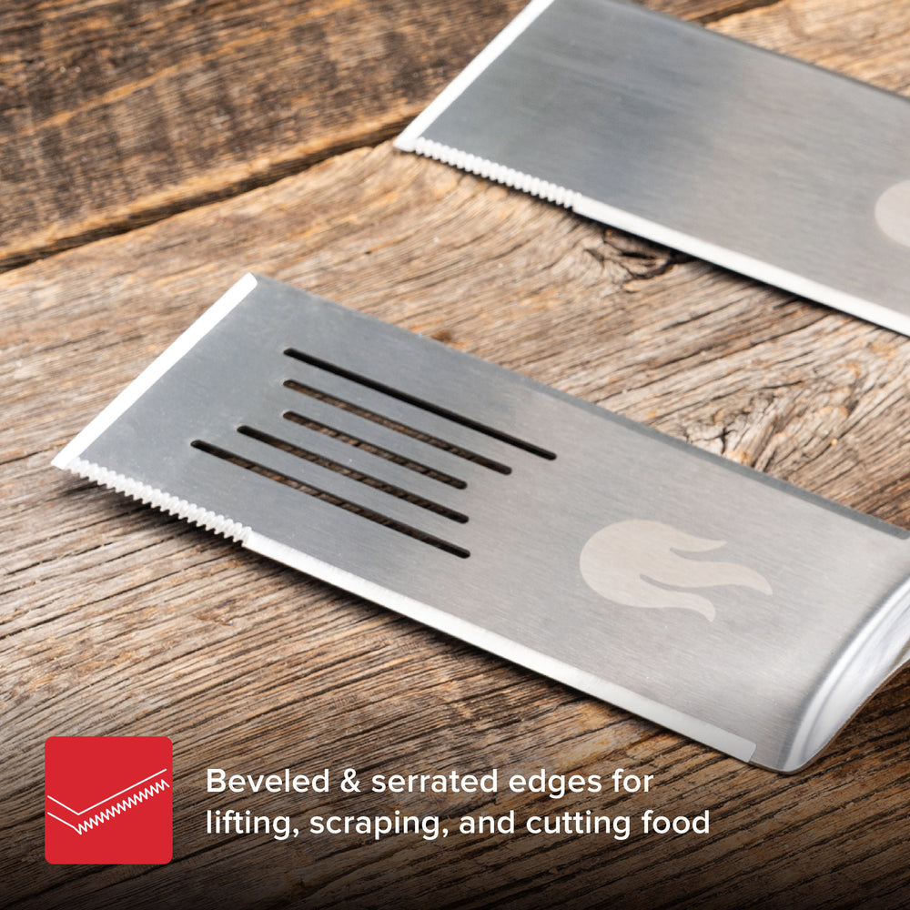 Daytona 2 Pcs Stainless Steel Griddle Spatula