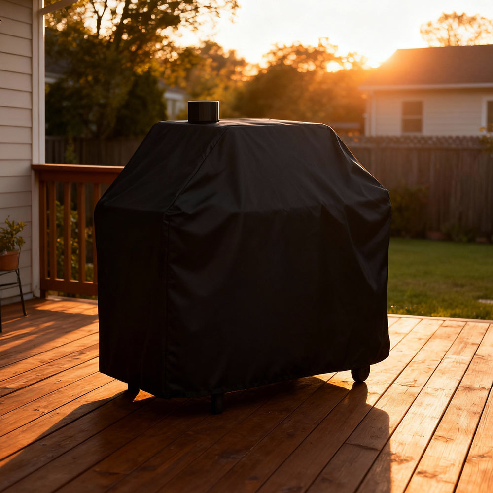 Oakford Charcoal Grill with Offset Smoker Box Cover