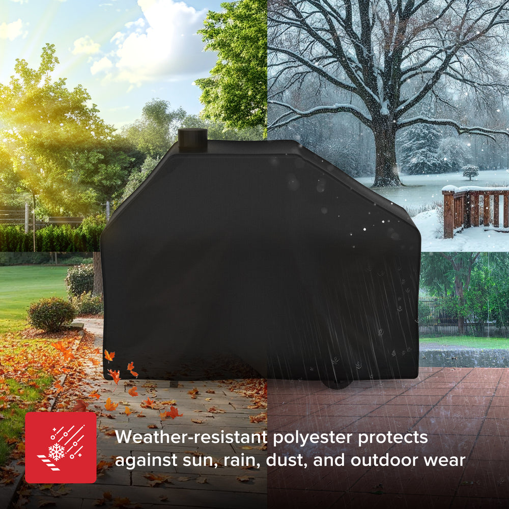 Oakford Charcoal Grill with Offset Smoker Box Cover