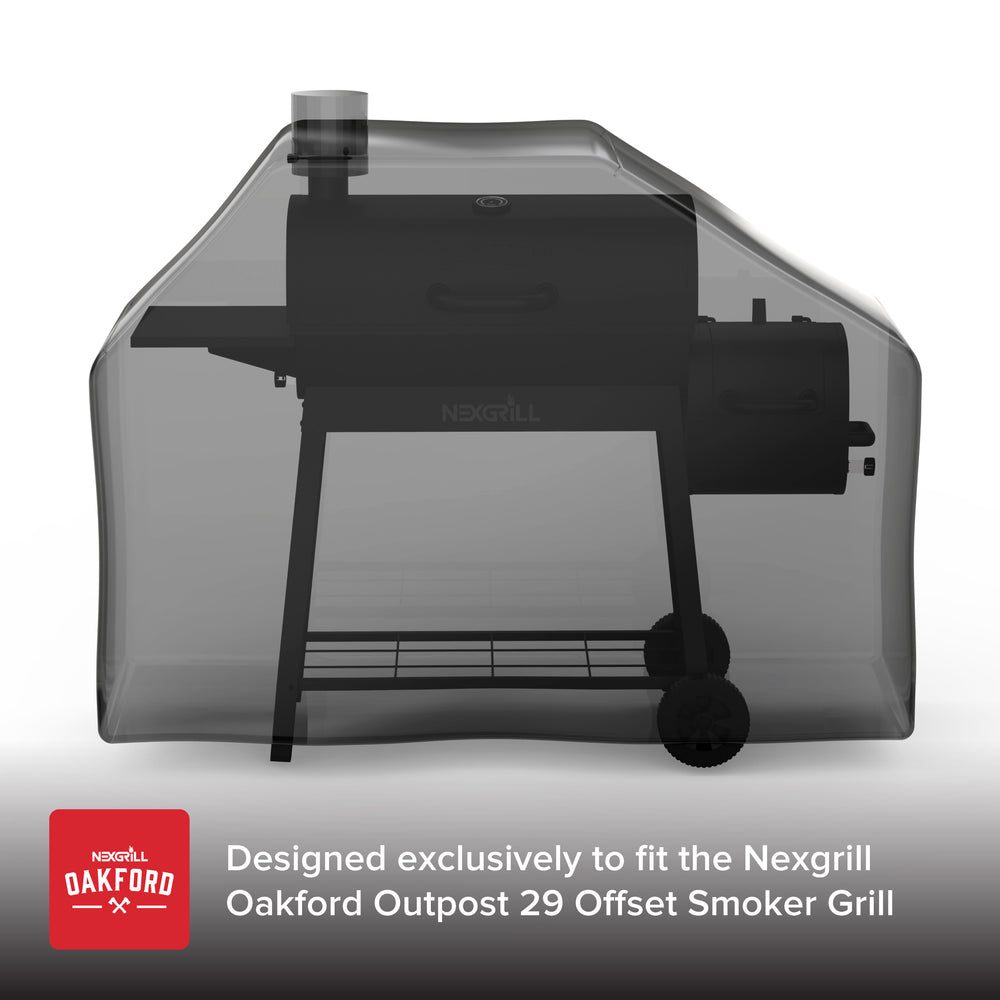 Oakford Charcoal Grill with Offset Smoker Box Cover