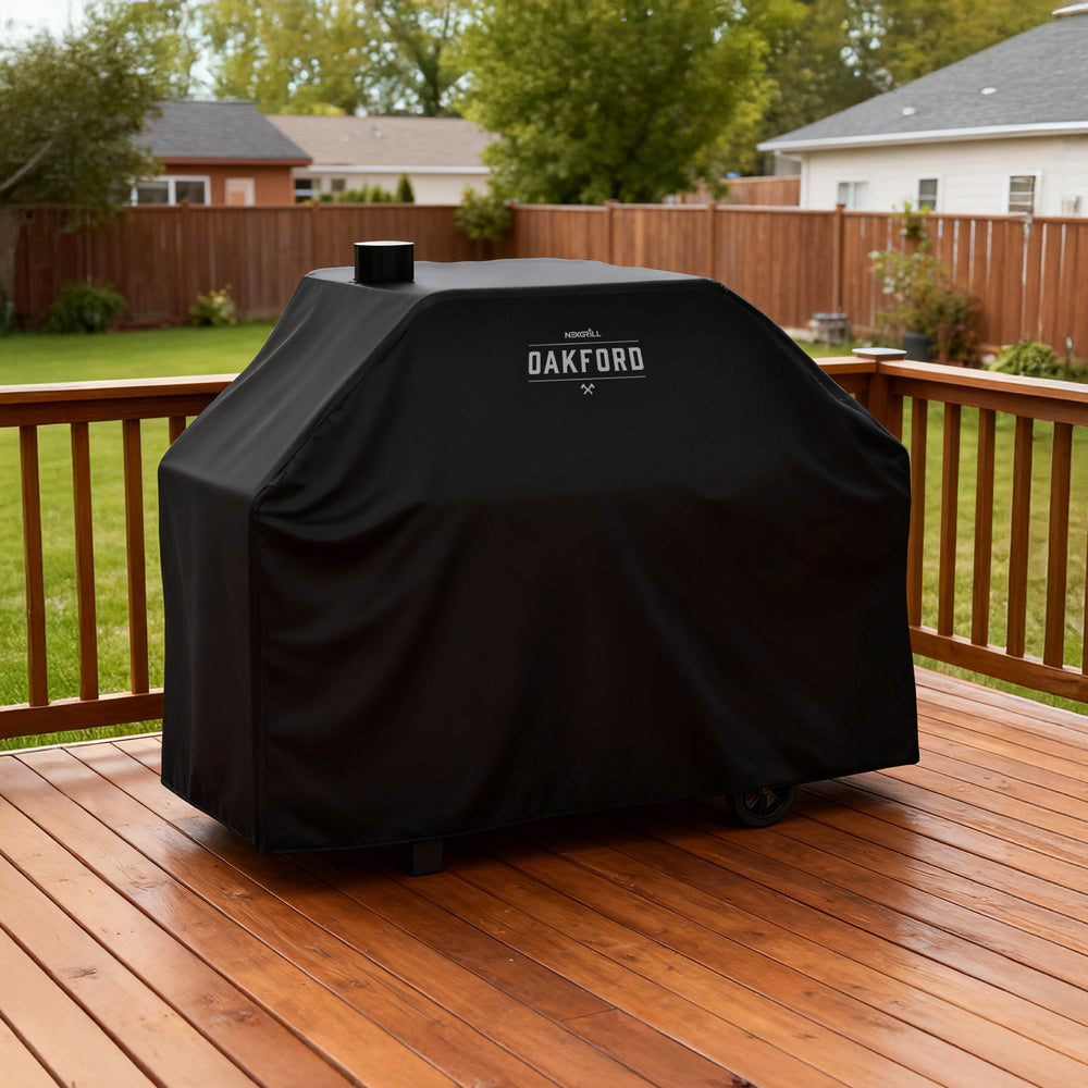 Oakford Charcoal Grill with Offset Smoker Cover