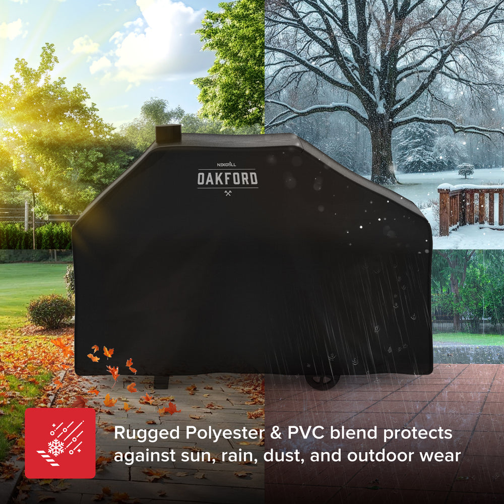 Oakford Charcoal Grill with Offset Smoker Cover