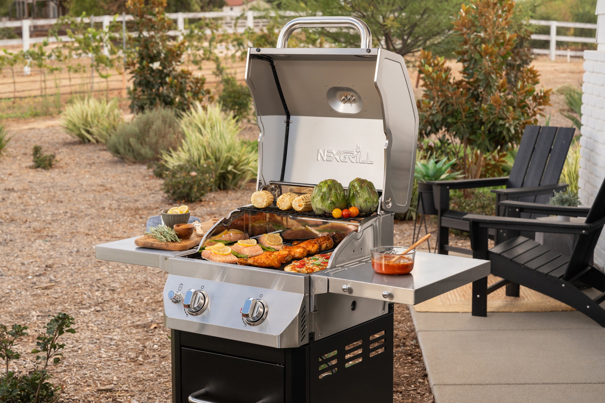 2-Burner Gas Grill in Black | Nexgrill