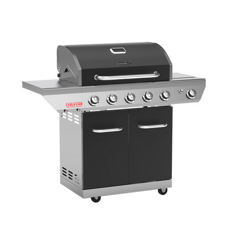 5-Burner Evolution Gas Grill with Stainless Steel Side Burner + Infrared Plus Technology