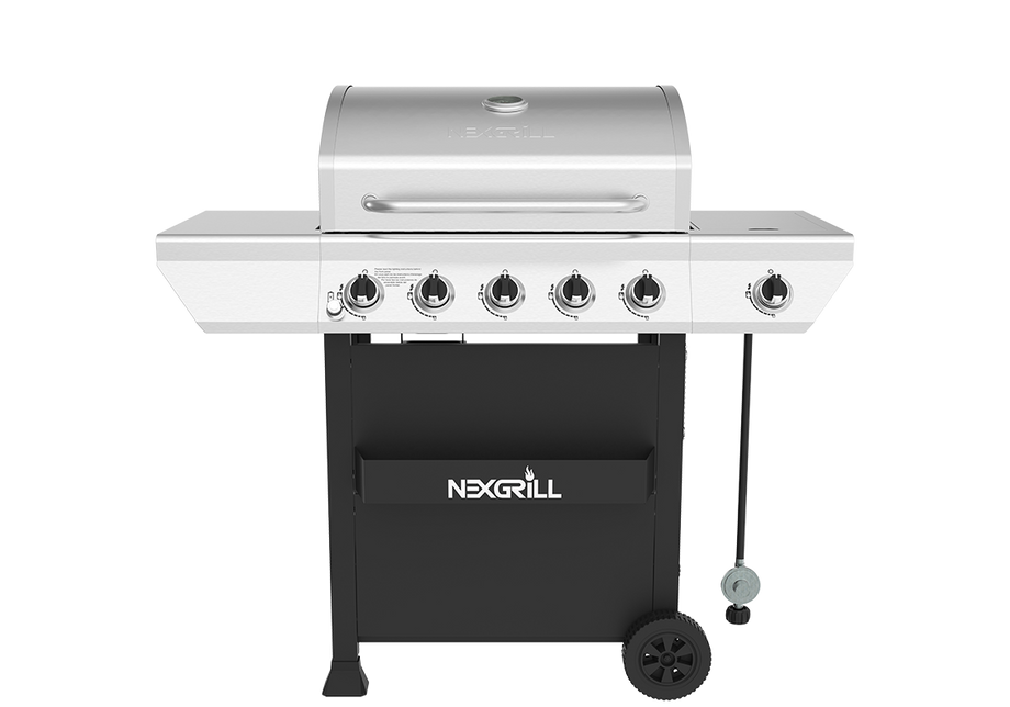 5-Burner Grill with Stainless Steel Side Burner